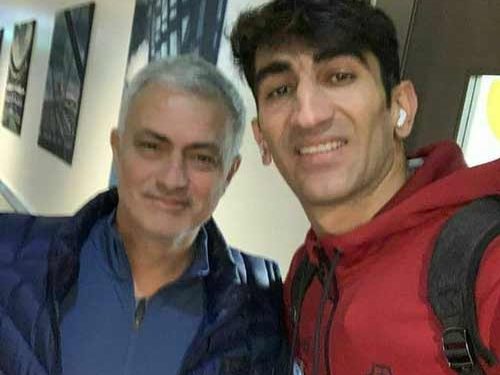بیرانوند و مورینیو در یک قاب