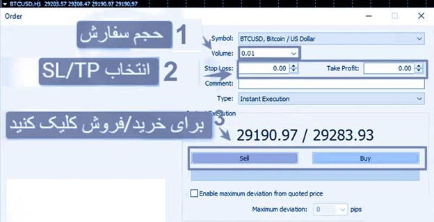 مرحله دوم معامله بیت کوین در آلپاری