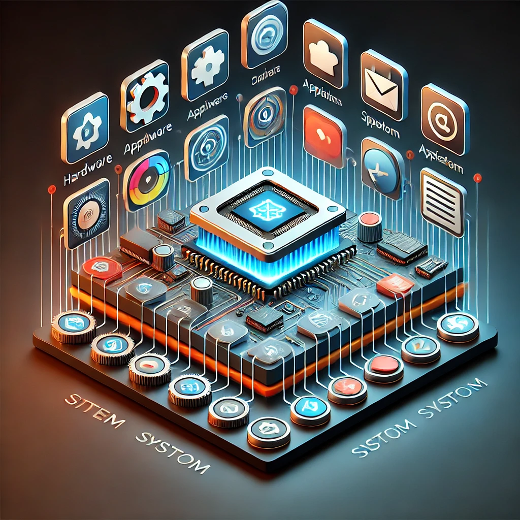 نرم افزار، اپلیکیشن، سیستم عامل
