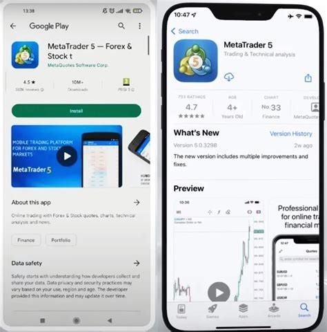 مراحل نصب متاتریدر موبایل