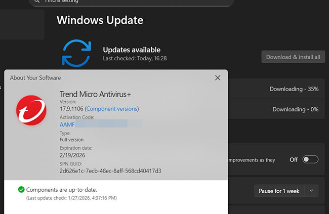 آپدیت آنتی ویروس