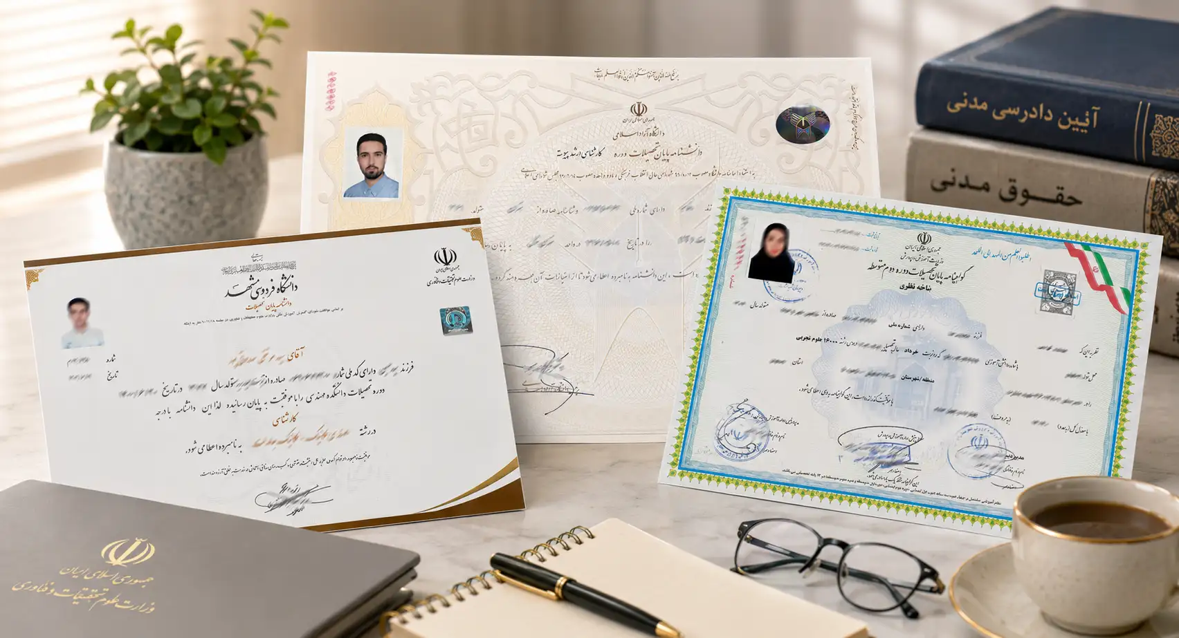 هزینه طراحی و ویرایش مدرک تحصیلی آنلاین