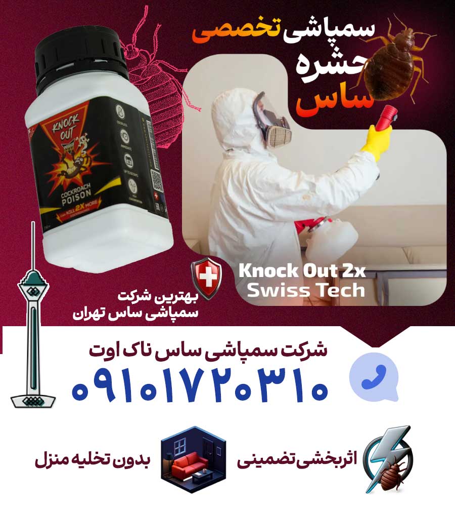 سمپاشی ساس با تضمین توسط شرکت سمپاشی ساس ناک اوت