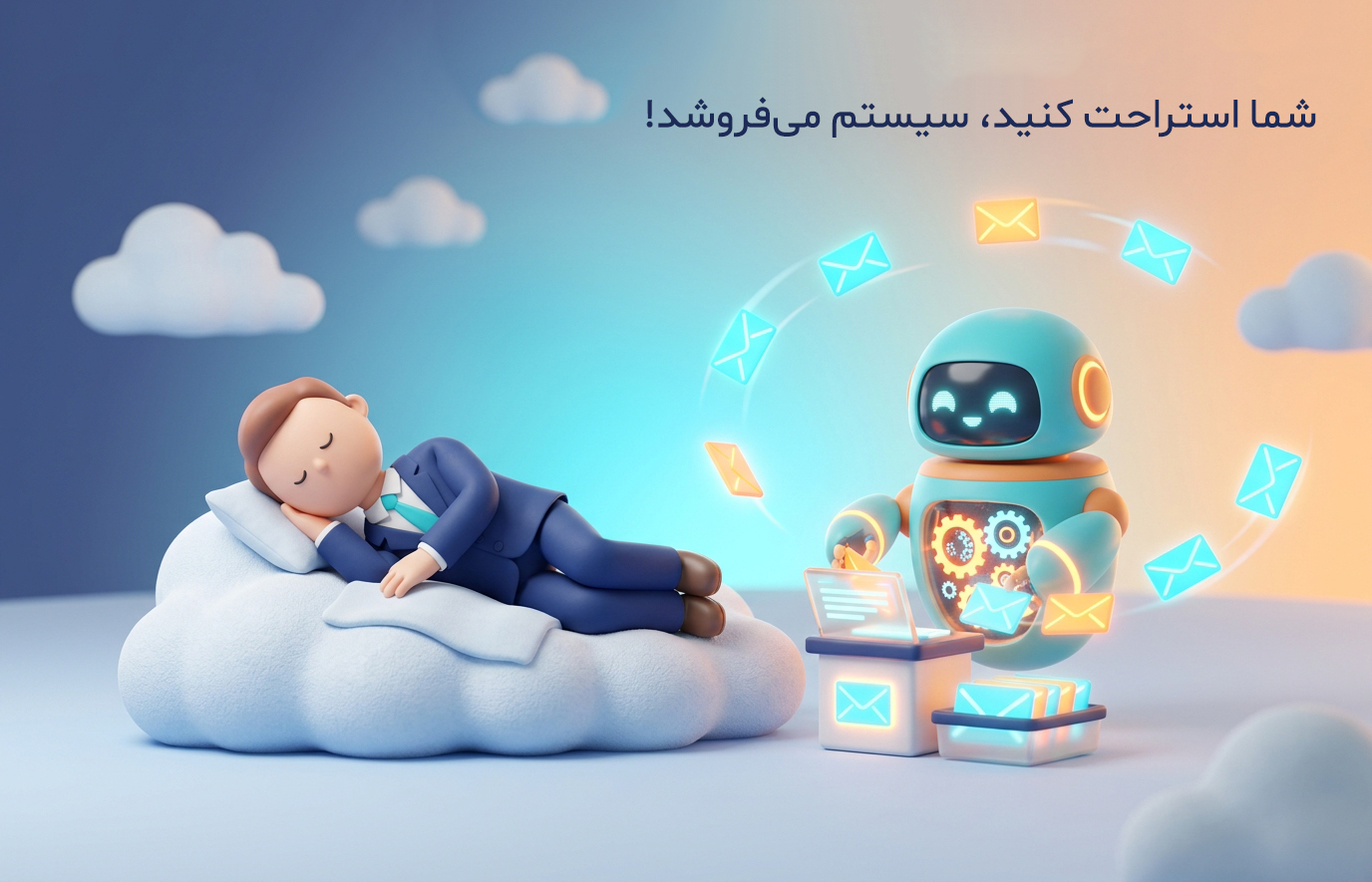 فروش وقتی که خوابید