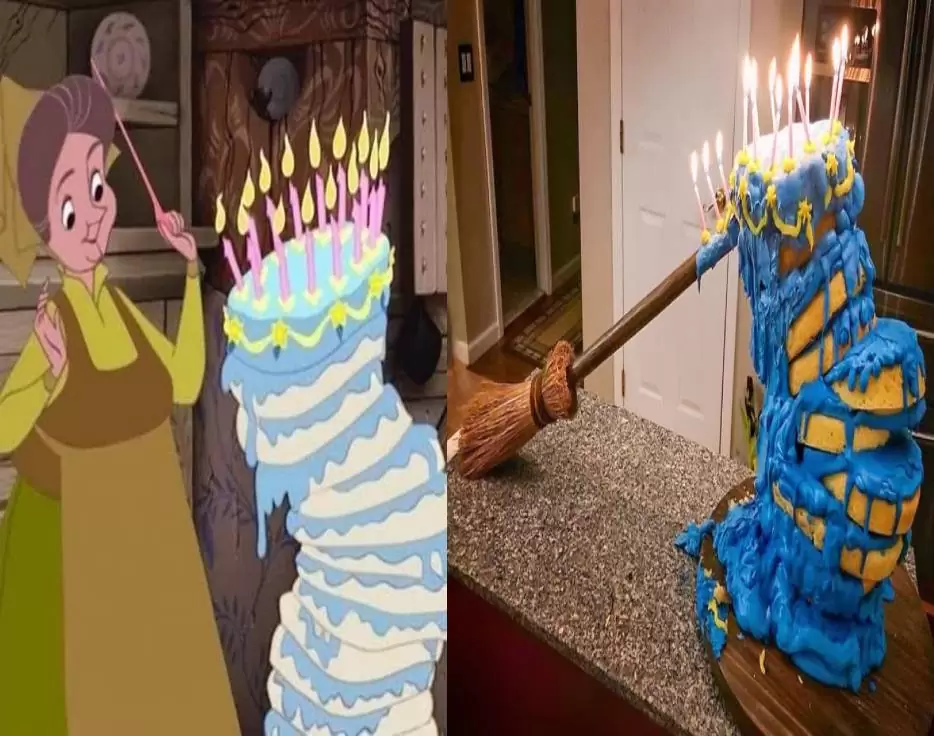 کیک تولد آرورا-انیمیشن زیبای خفته